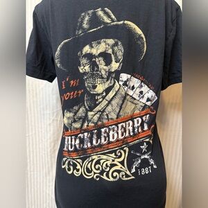 Afterlife Club Doc Holiday Wild West Tee-Shirt Orange and Black Size M